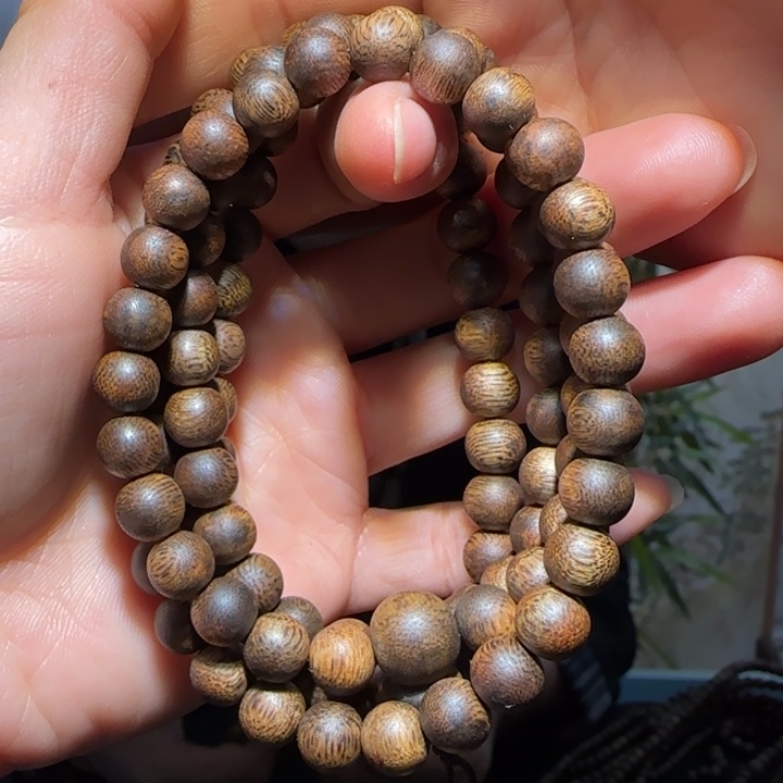 沉香手串虎斑棋08链子26克+