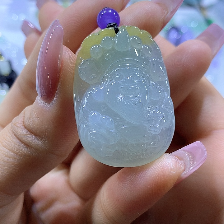 翡翠颈饰未镶嵌天然翡翠A货吊坠