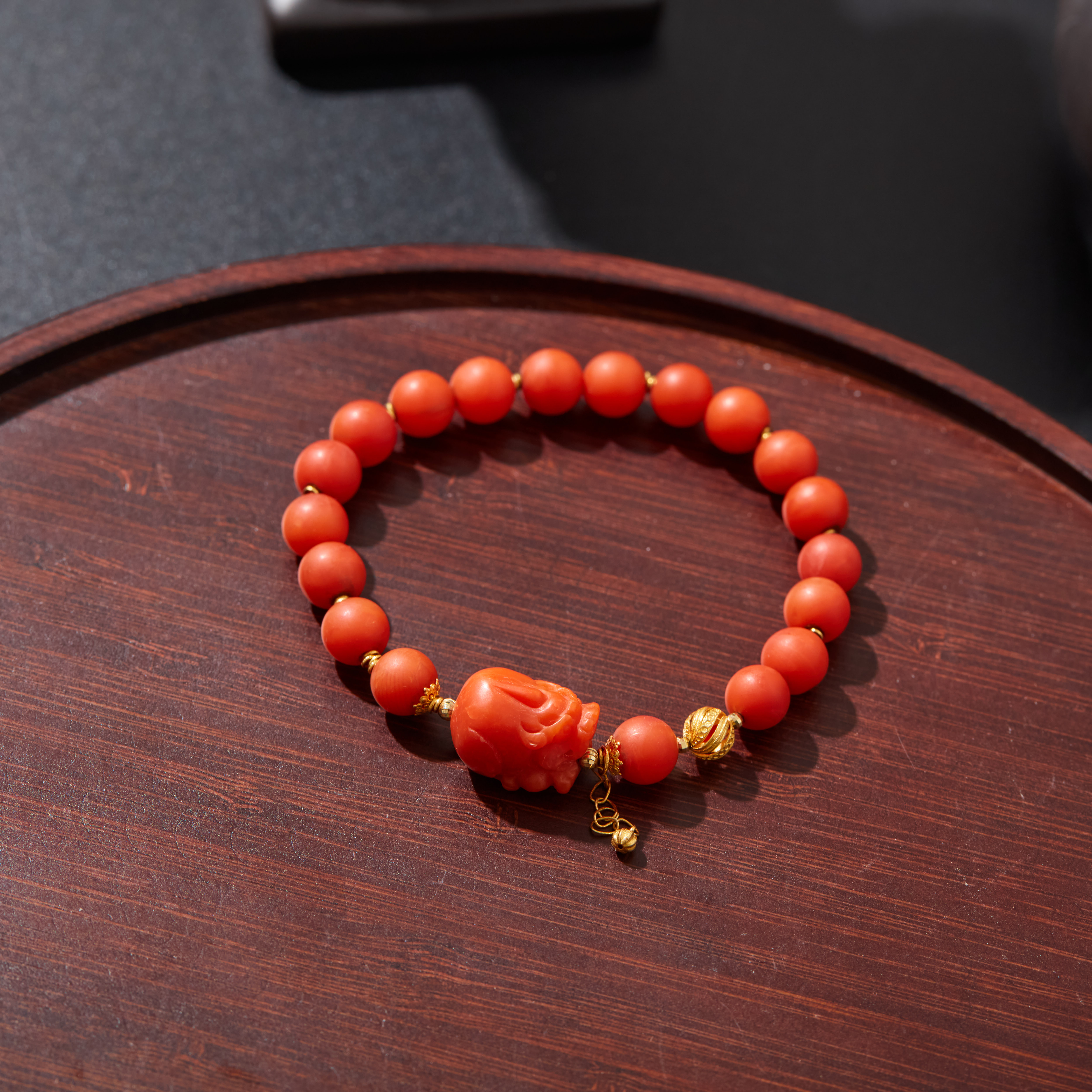 【子乔专属】来米丨18K保山南红貔貅手串多样性发一#XYGD017002-C
