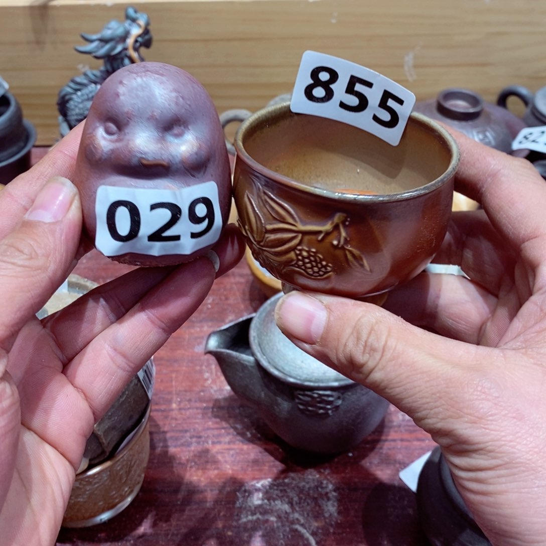 瑕疵，柴烧茶具陶瓷杯子