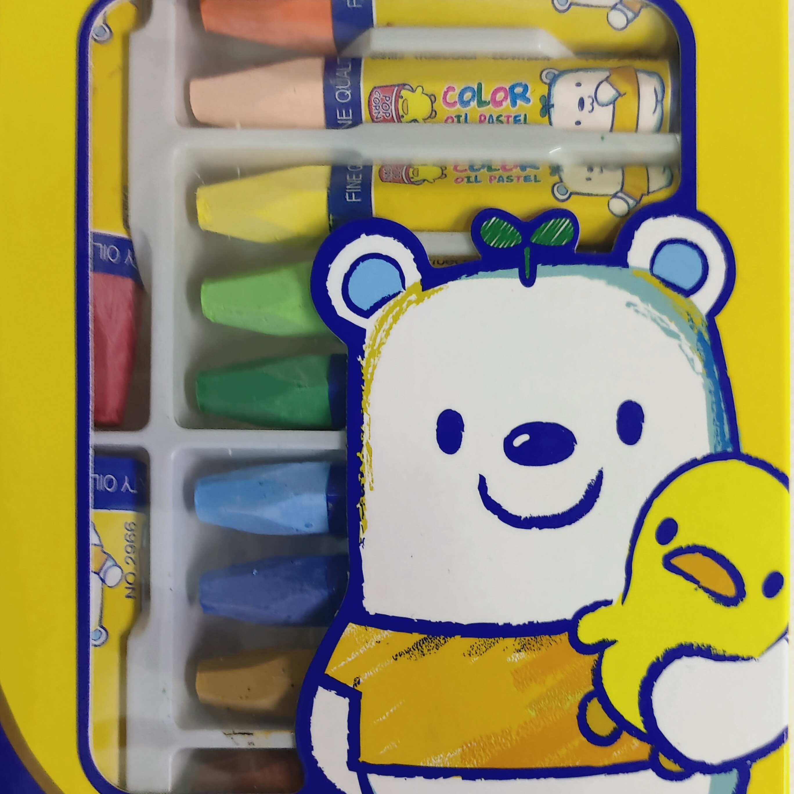 真彩12色加送2支六角形油画棒
