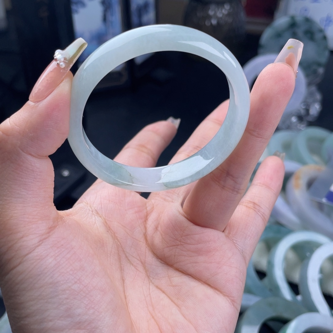 毛***凍定制翡翠未镶嵌正圈