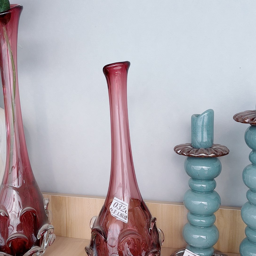 琉璃0326有手工痕迹 家悦美居摆件和花瓶