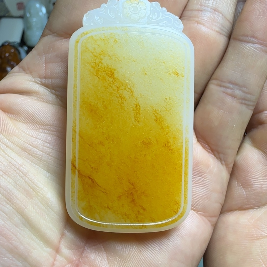 @***帝和田玉未镶嵌挂件