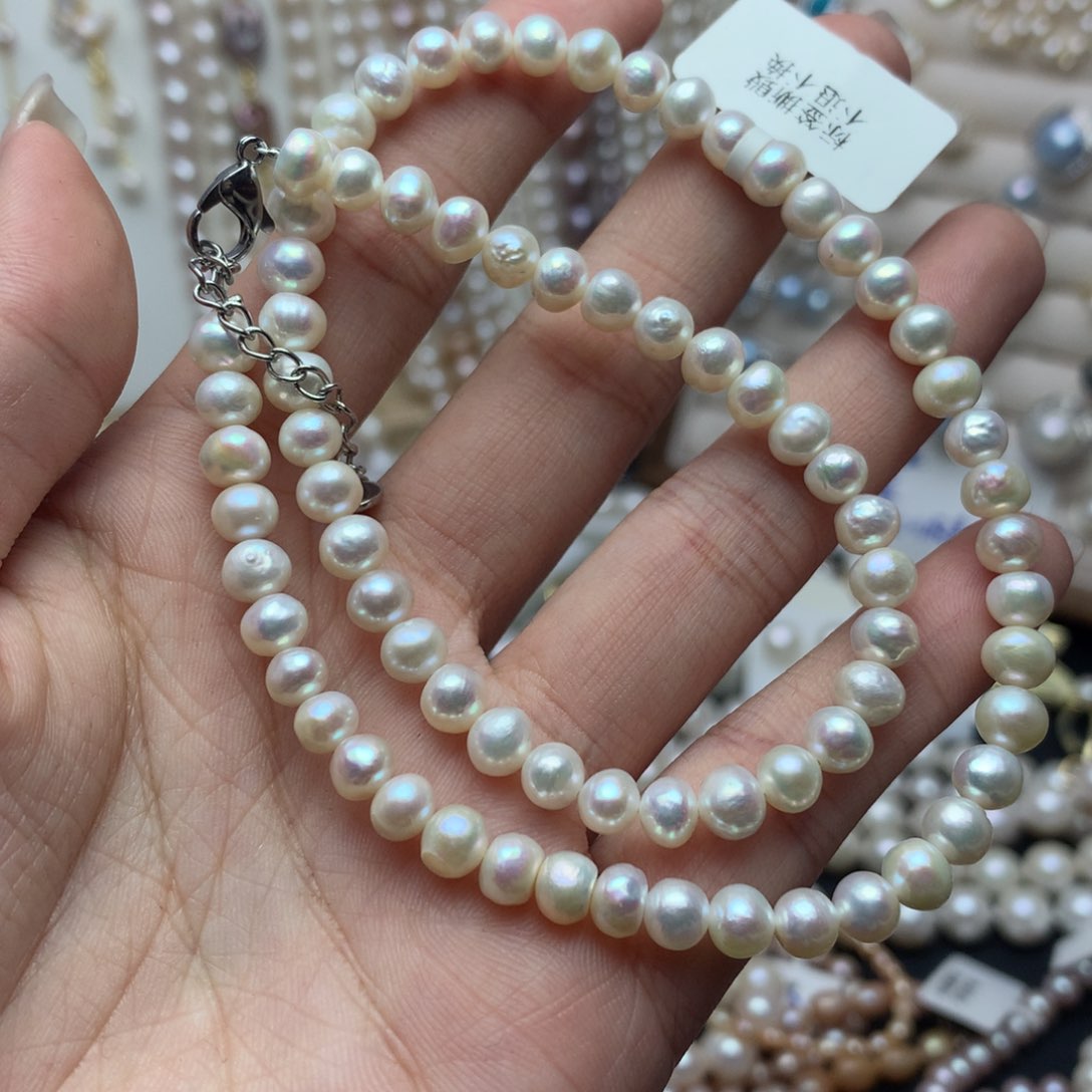 淡水珍珠5-6未镶嵌a41项链