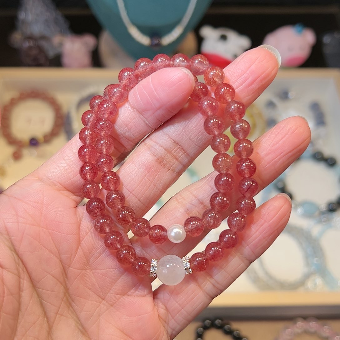 水晶手链未镶嵌草莓