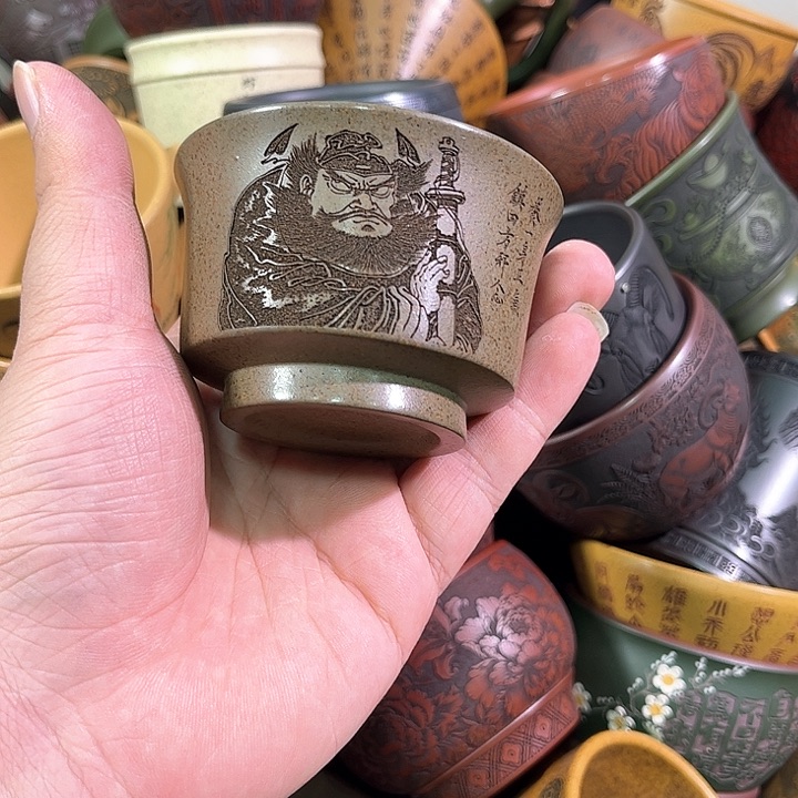 茶杯紫砂全手工紫砂主人杯