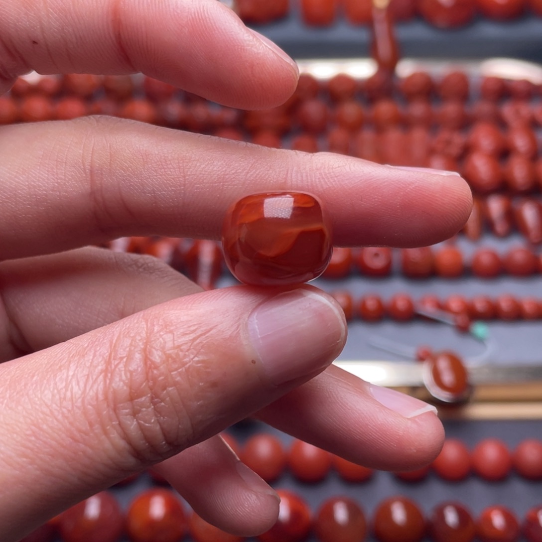 鹏***南红玛瑙未镶嵌其他W14瓦西玫红老型珠