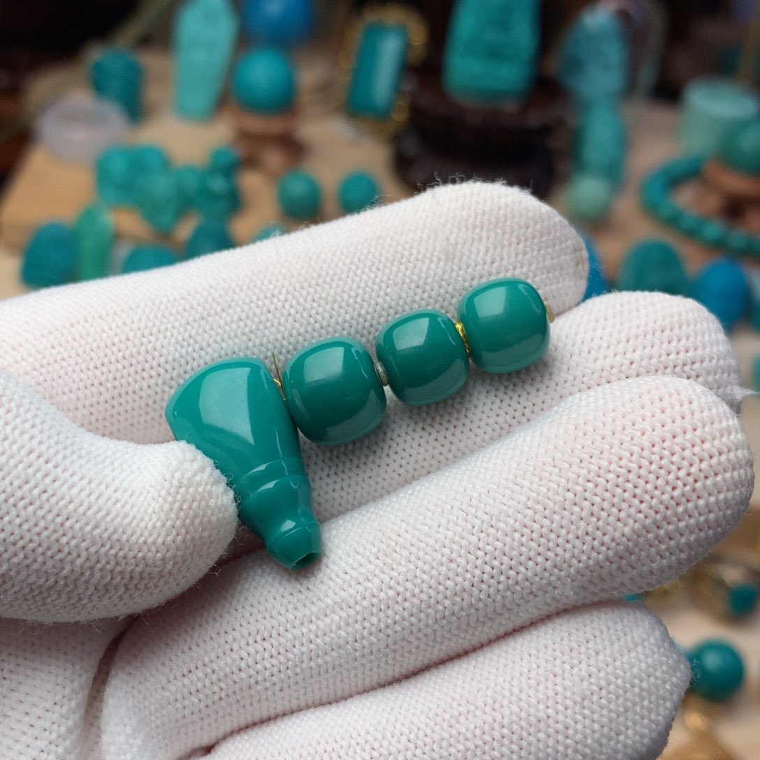 绿松石珠宝奇石未镶嵌江**少