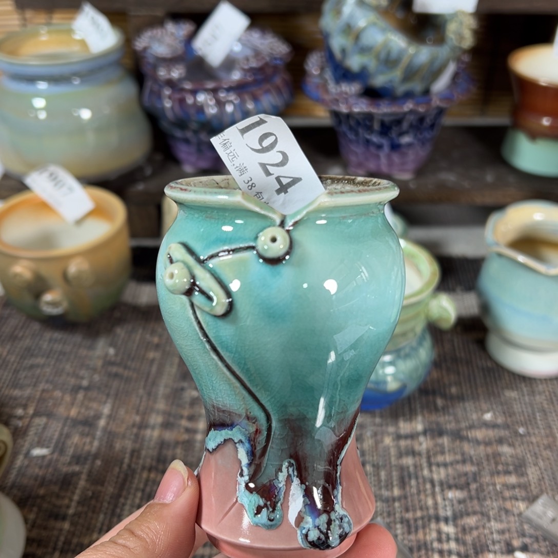 红陶景德镇手工花盆