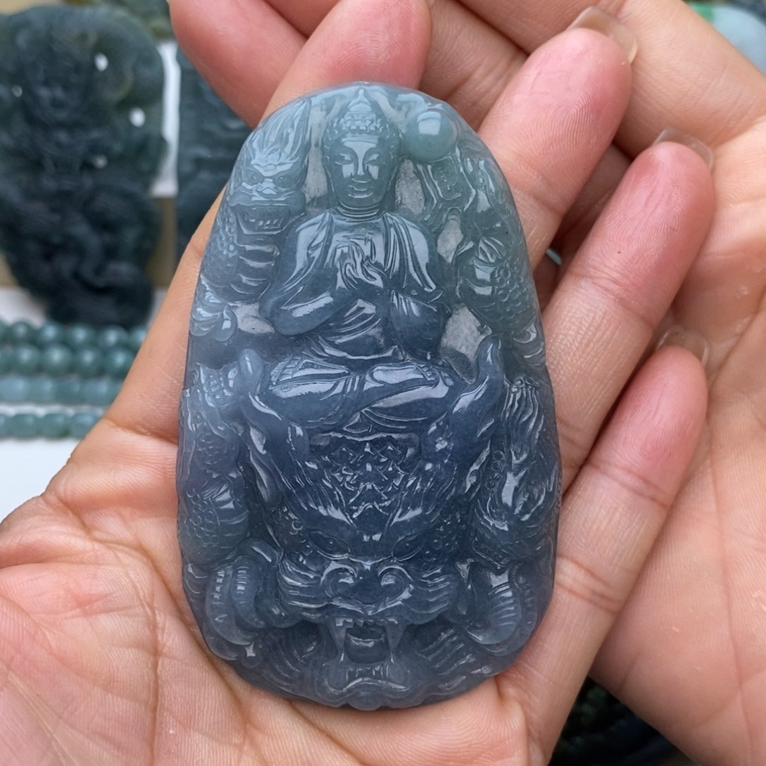 定制翡翠未镶嵌菊**野】