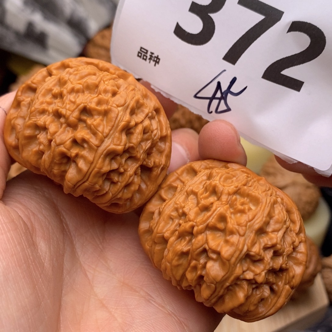 文玩核桃把件372号45白