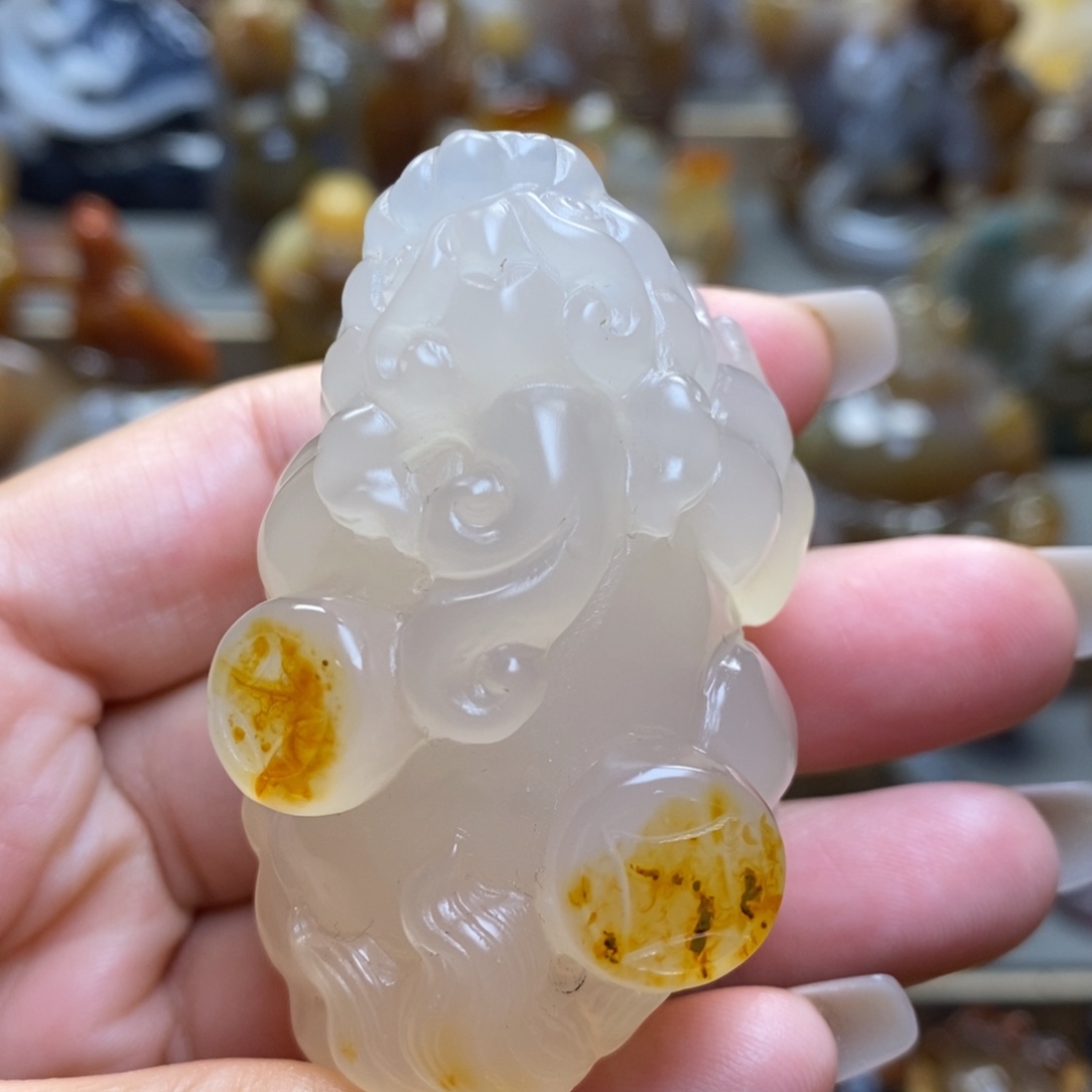 玛瑙/玉髓未镶嵌把件