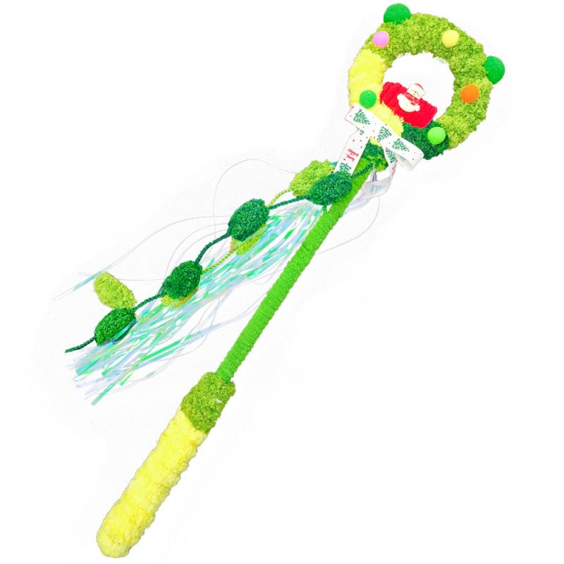 圣诞新款发声逗猫棒