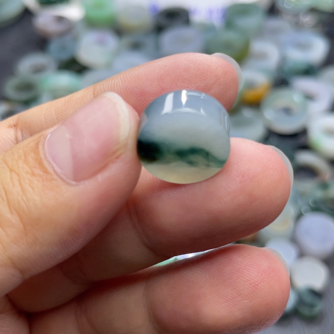 【闪购商品】未镶嵌定制翡翠天然翡翠冰蓝花福利
