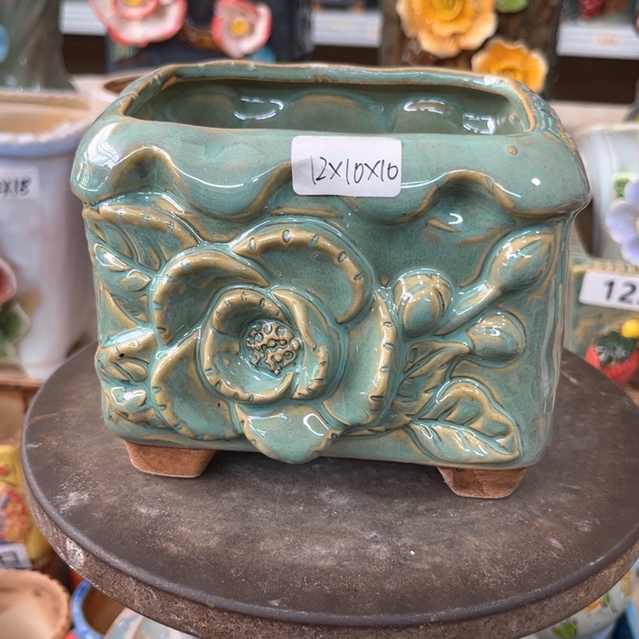 紫砂花盆粗陶材质多肉花盆