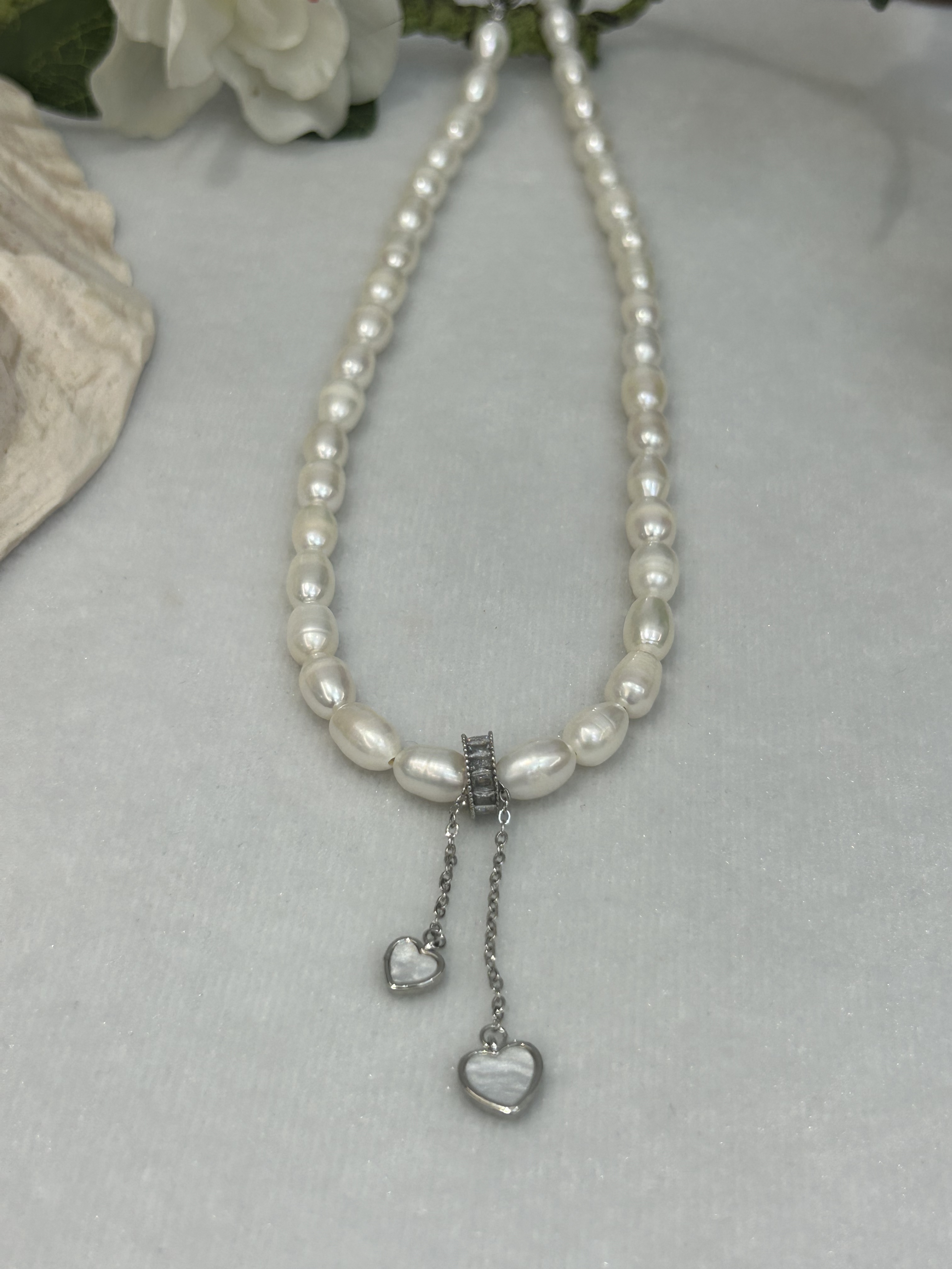 39女神必备纯天然大米粒螺丝纹可刮粉淡水珍珠