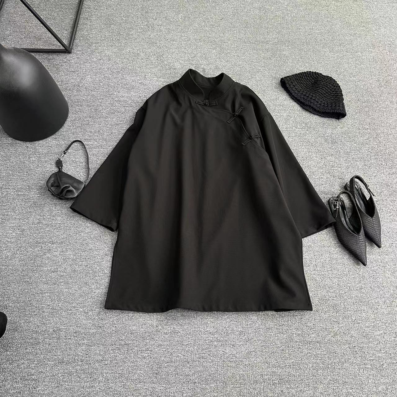 No退No换！！慎拍 ！春款小众老钱风新中式外套国风长袖5531