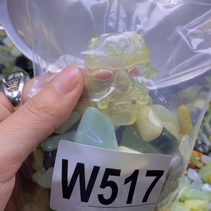 未镶嵌岫玉鱼缸石