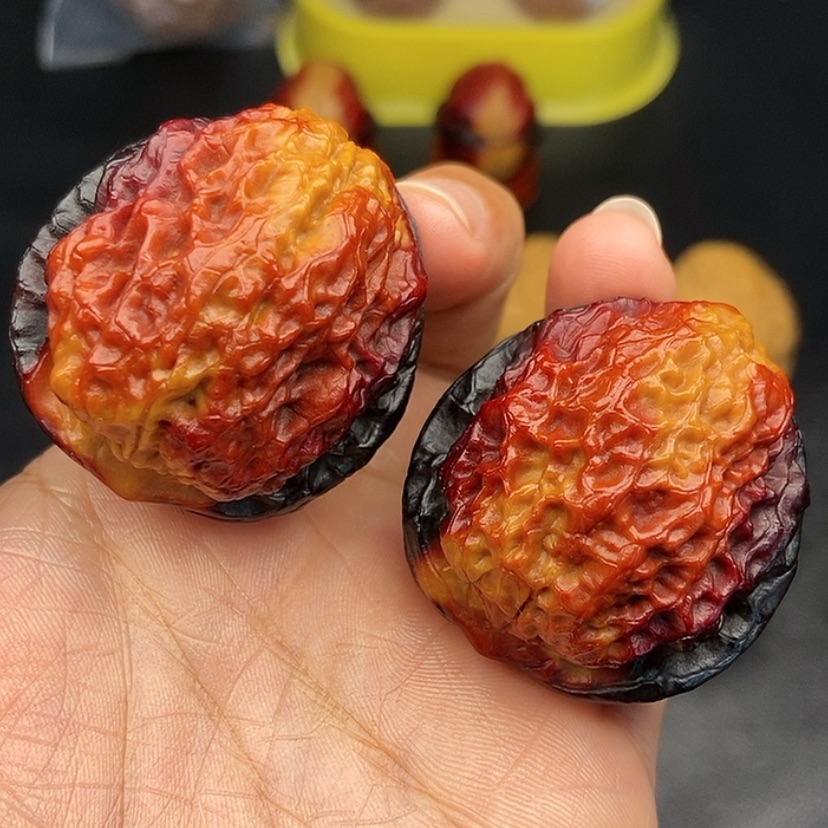 【闪购商品】把件文玩核桃42尺麒麟纹狮子