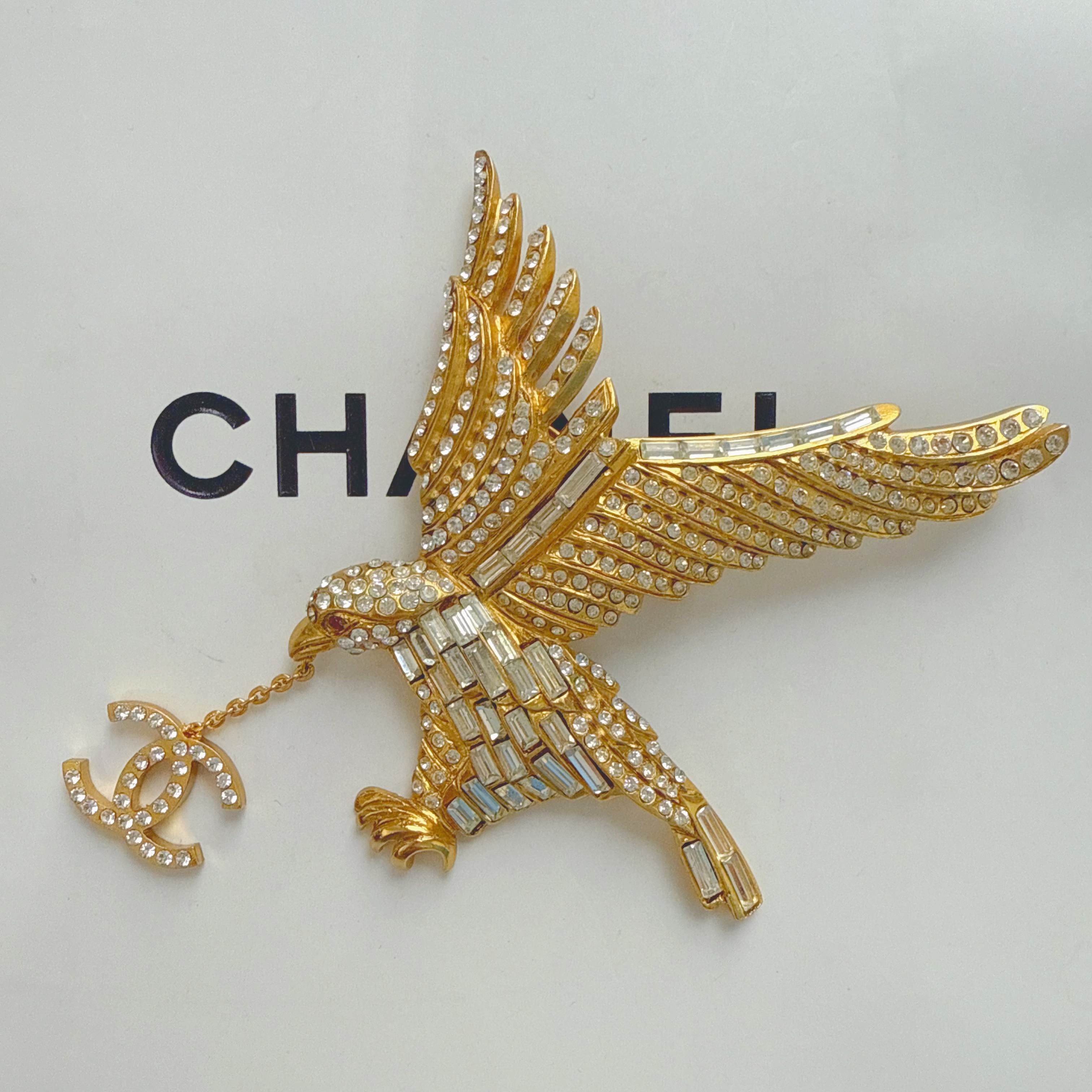 95新 Chanel/香奈儿 Chanel vintage香奈儿中古老鹰胸针