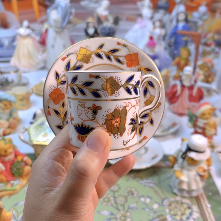 摆件欧洲中古瓷器好看冲鸭！