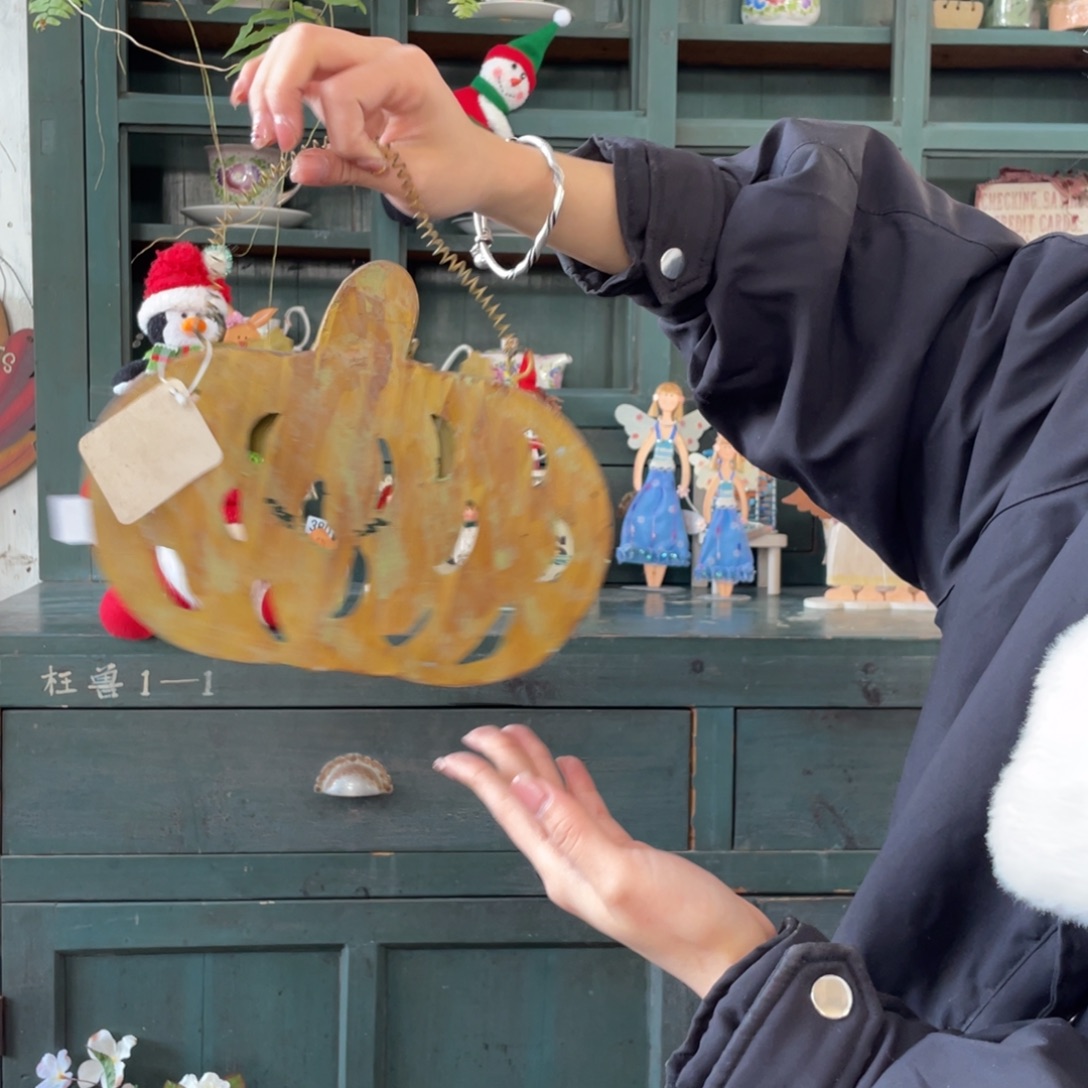 木质圣诞月福老货玩具默认微瑕