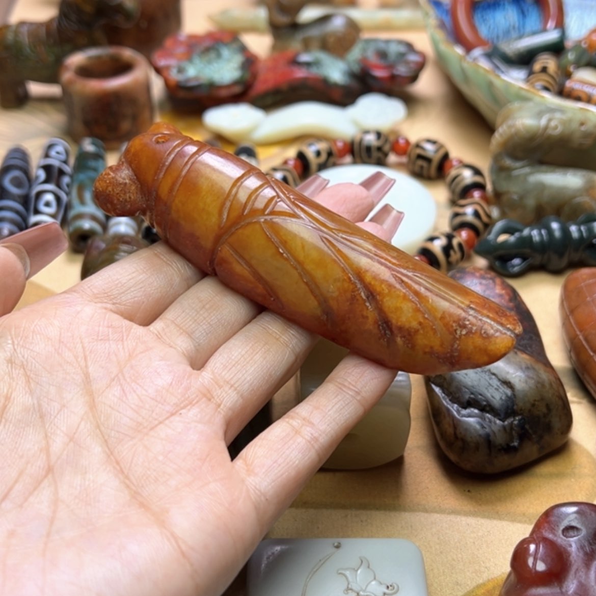 【闪购商品】蛇纹石玉颈饰未镶嵌