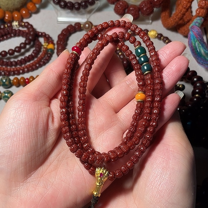 独***狼手串金刚菩提吊坠