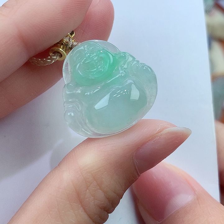翡翠颈饰未镶嵌缅甸翡翠8