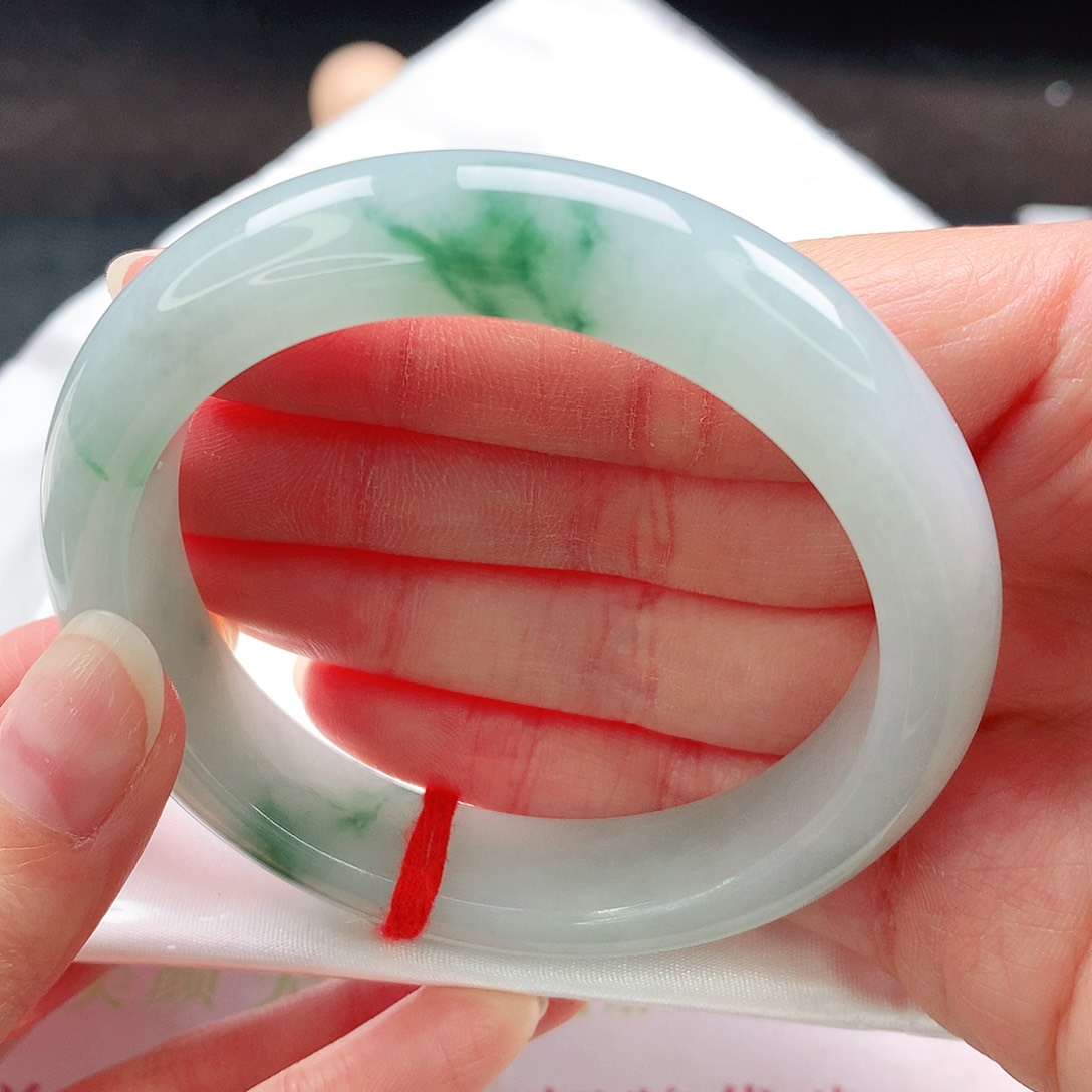 未镶嵌手镯翡翠55圈