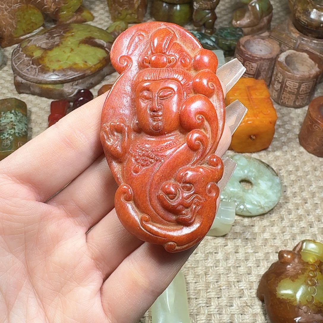 白玉菩提吊坠挂件