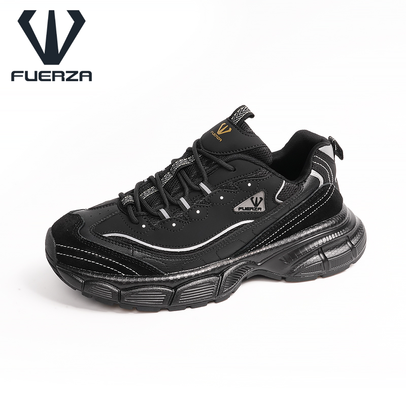 FUERZA新款夏季透气减震低帮休闲鞋潮流时尚运动百搭情侣老爹鞋