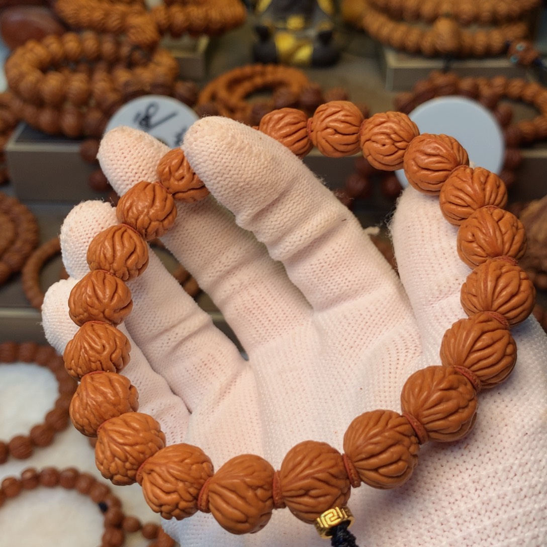 桃核手串秦岭龙纹