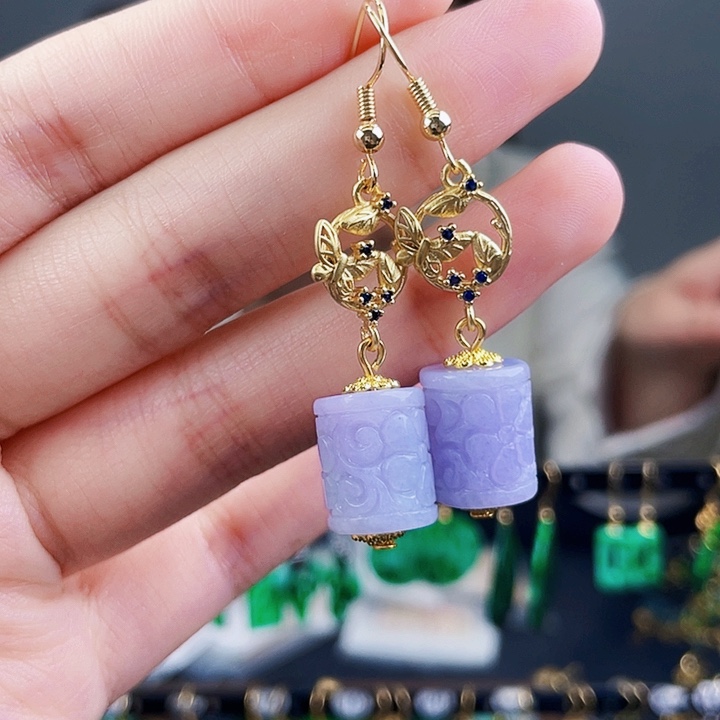 翡翠耳饰未镶嵌饰品