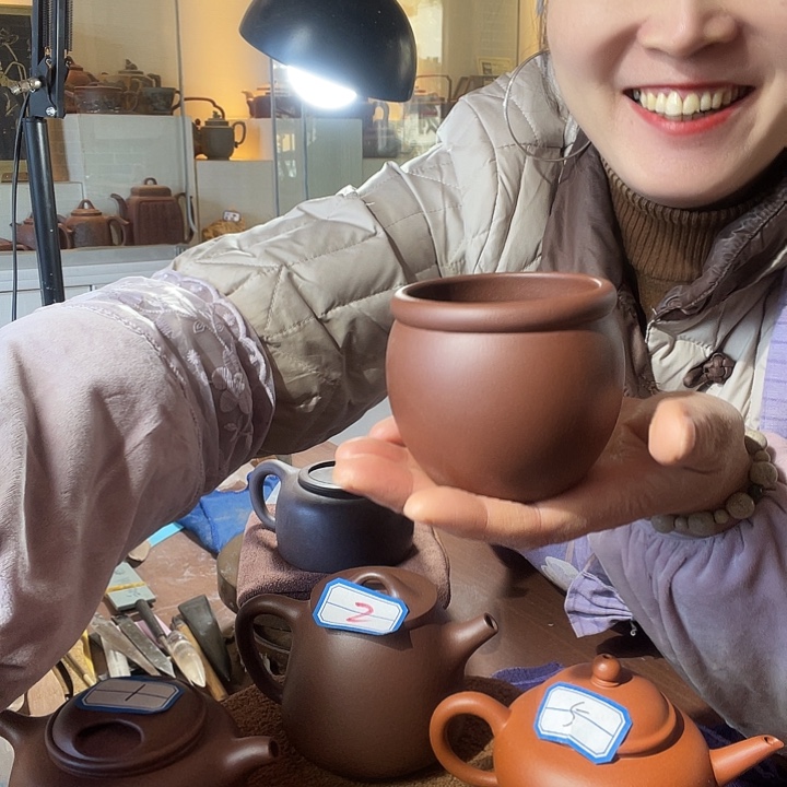 紫砂茶杯宜兴紫砂底槽清主人杯