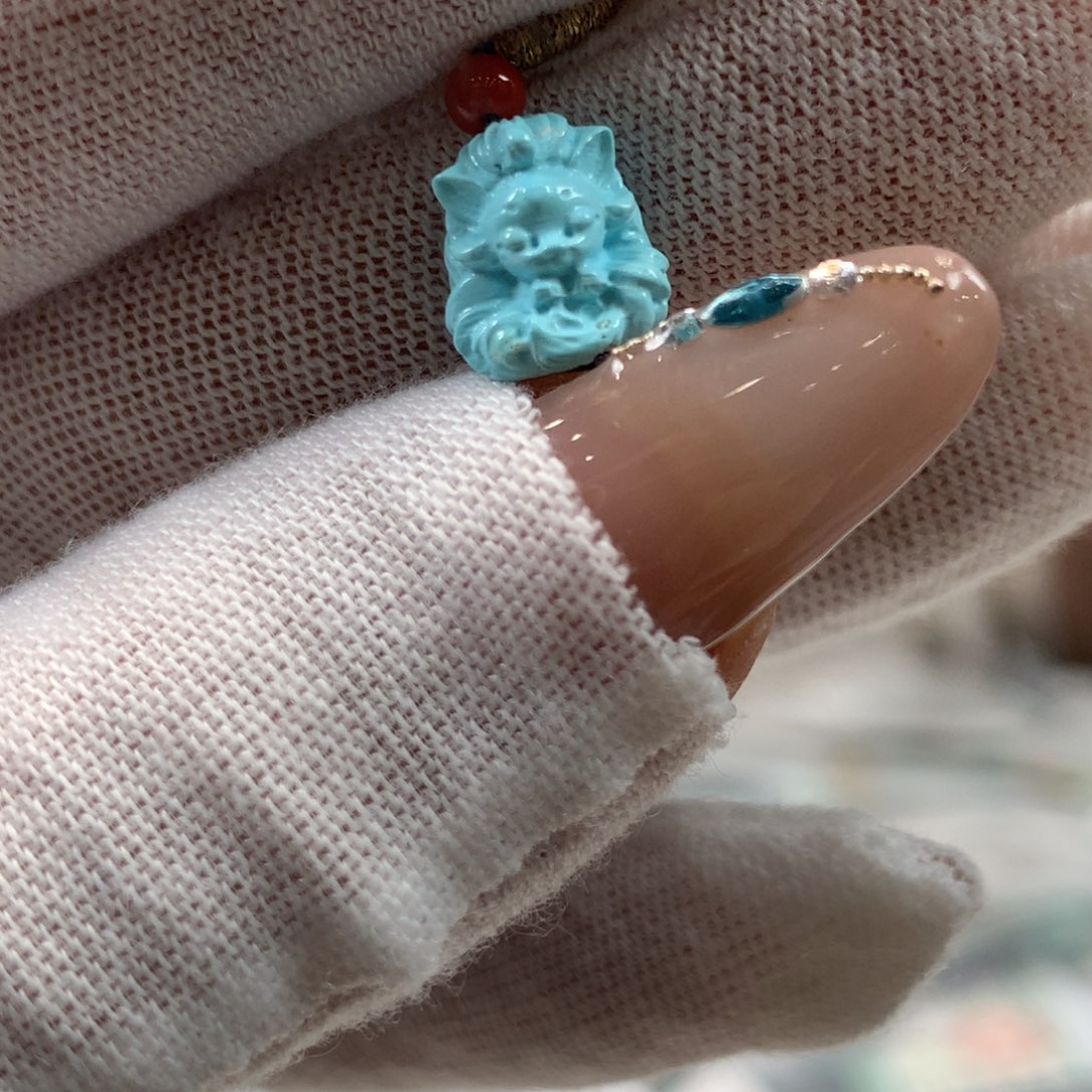 绿松石未镶嵌挂件