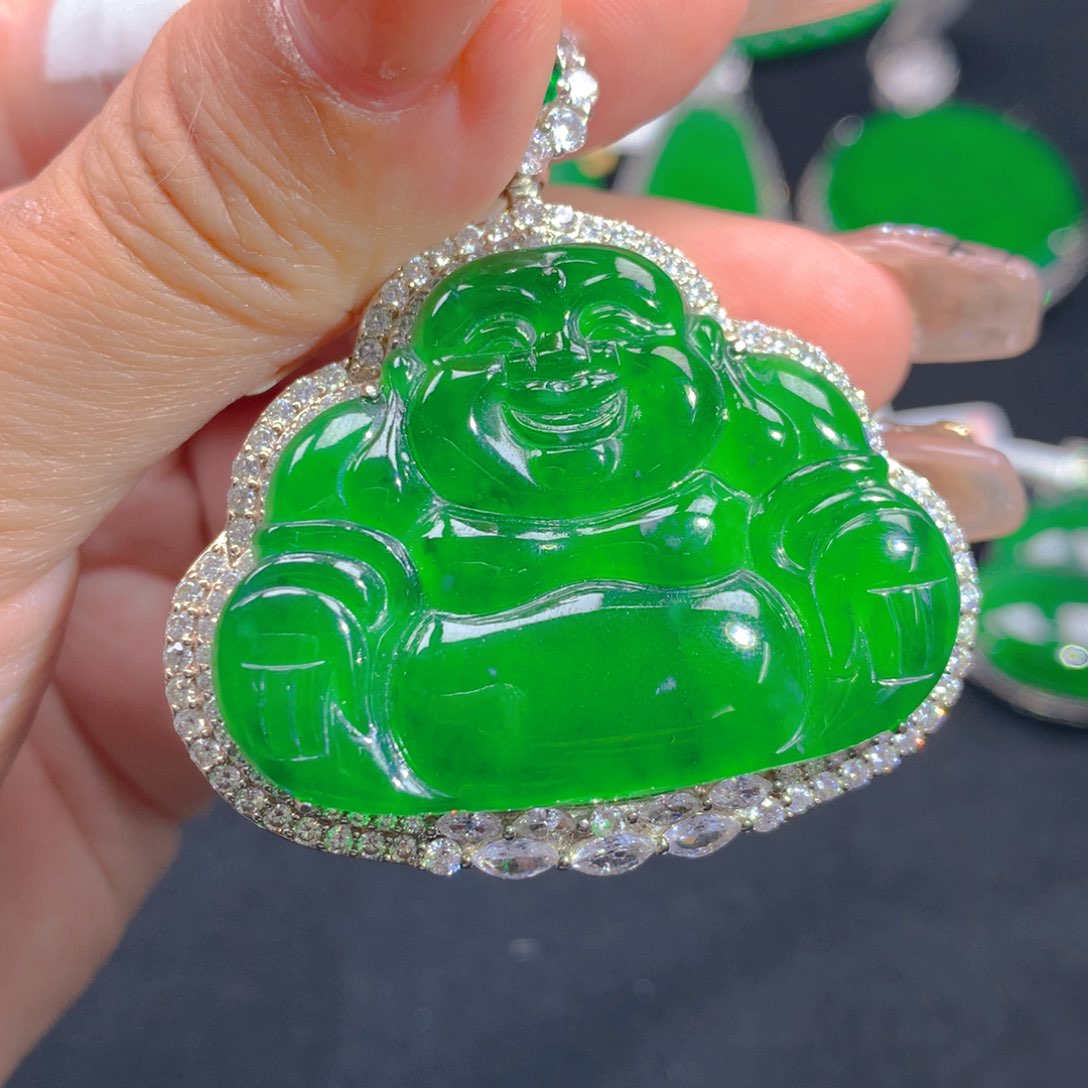 翡翠颈饰银S925镶嵌1111111111