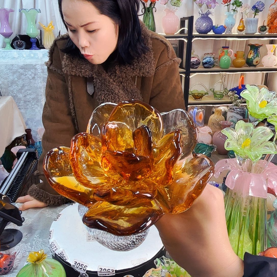 霸王花家悦美居琉璃摆件