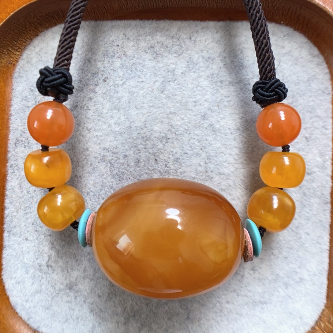 蜜蜡颈饰未镶嵌蜜蜡