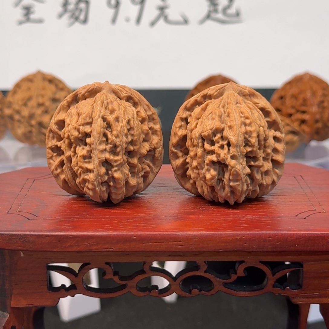 把件文玩核桃48号四座楼边40高40肚38全品无药无修原生态