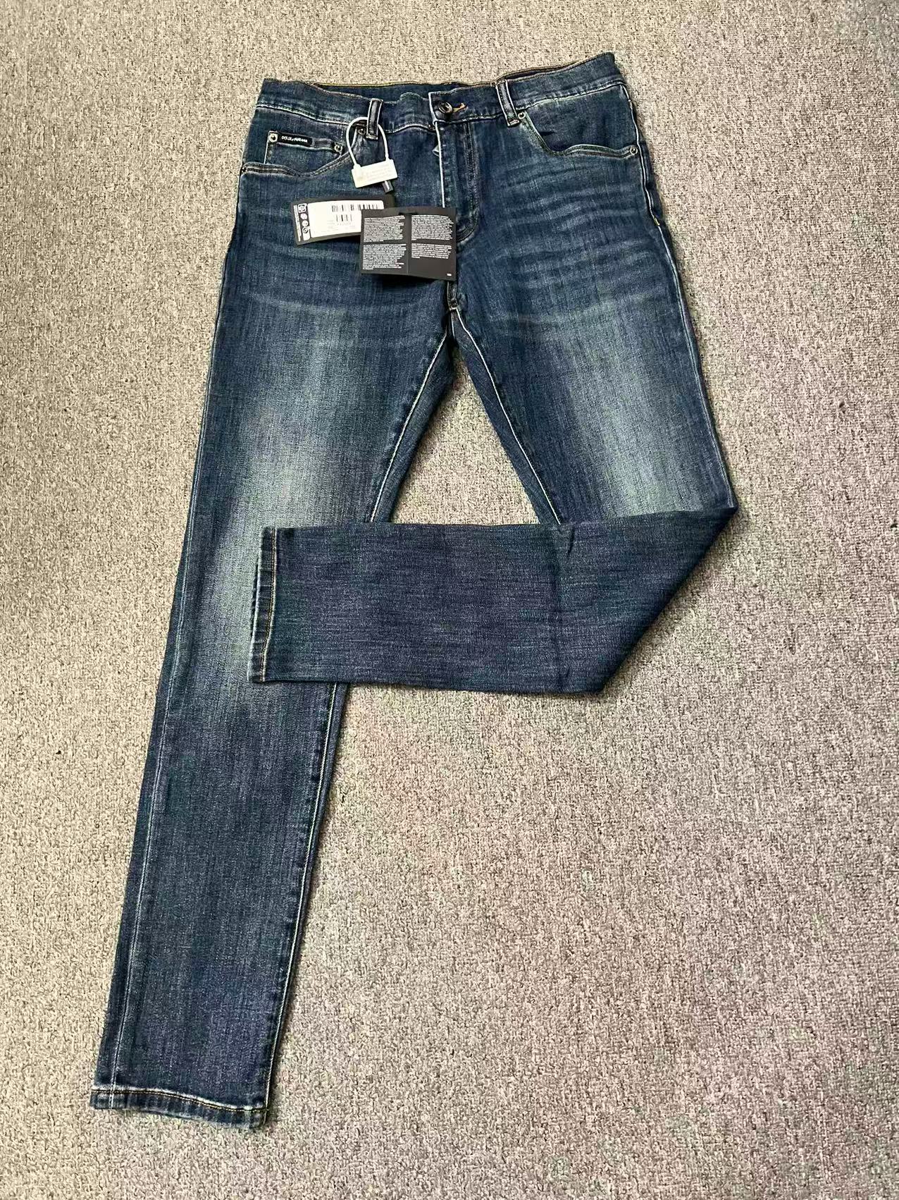 大哥蓝色经典牛仔裤男士SKINNY