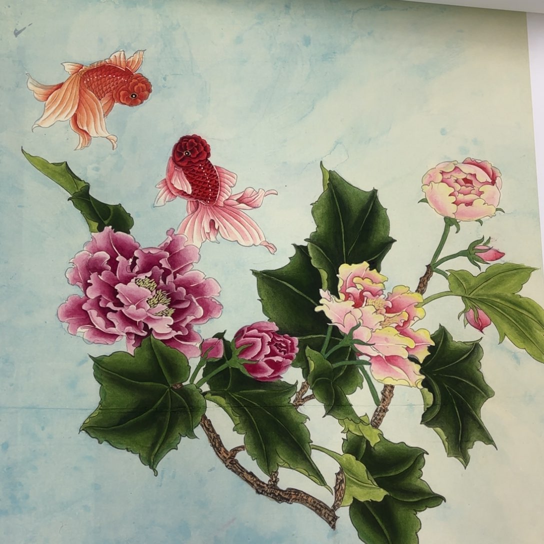 国画阿*刘淑娟 斗方花鸟