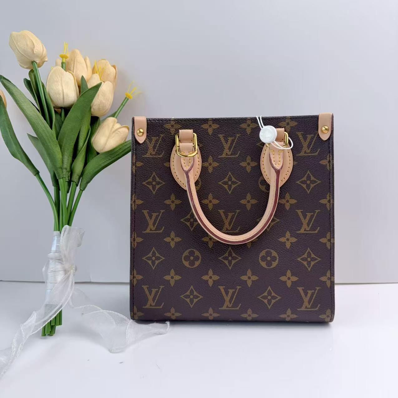 95新 LouisVuitton/路易威登 路易威登老花琴谱小号单肩包
