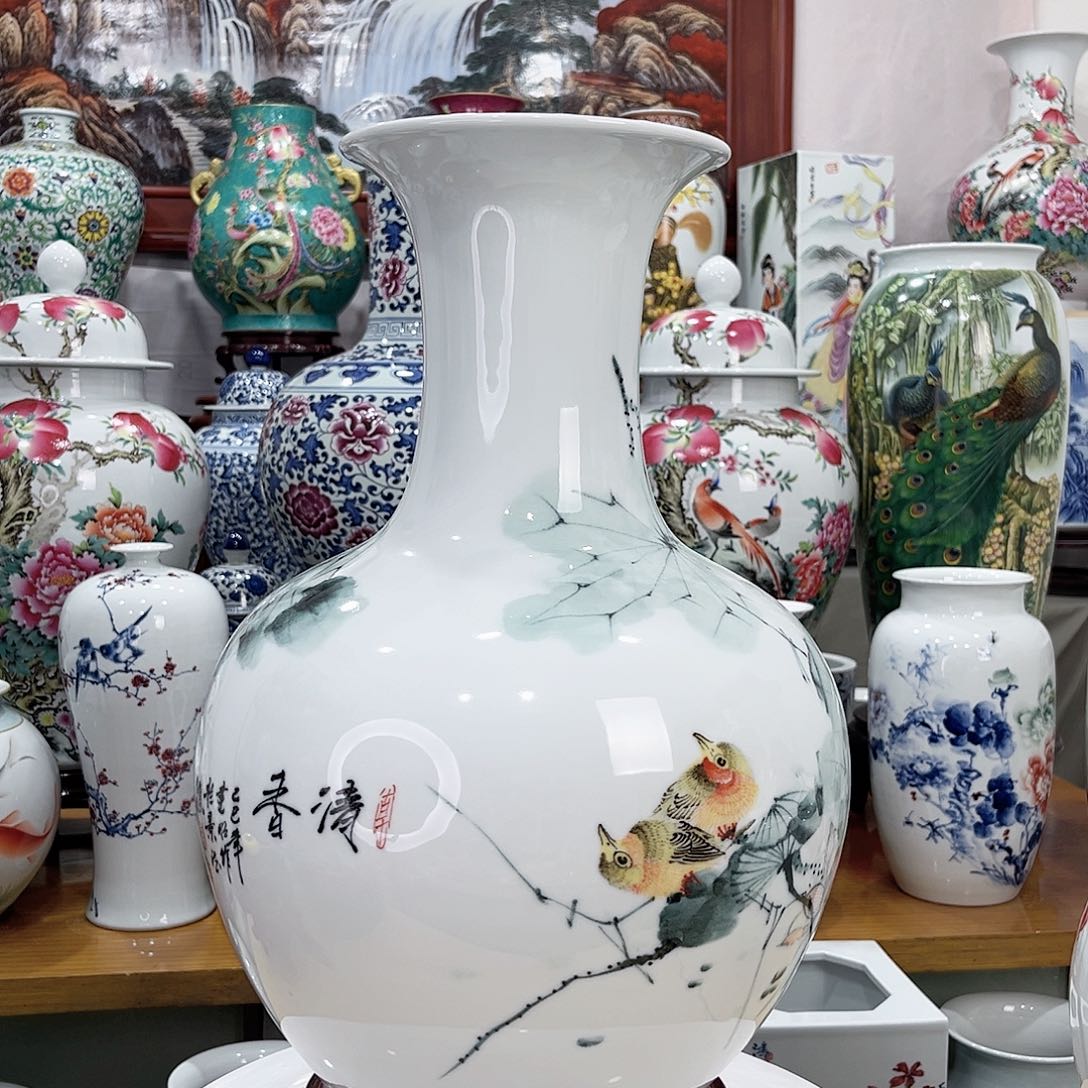 褚***庄摆件景德镇的陶瓷