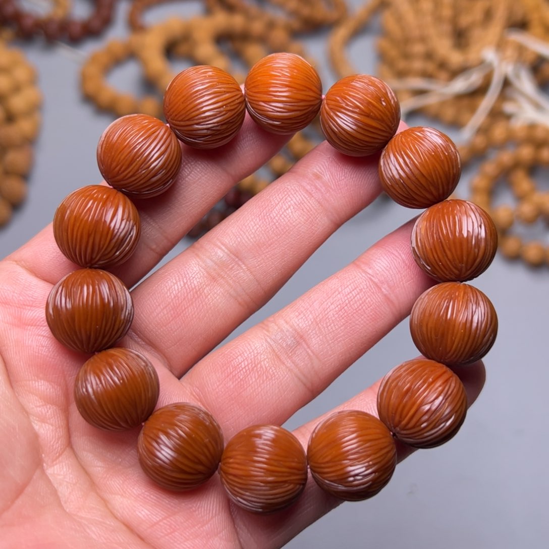 猴头核桃手串猴头金丝