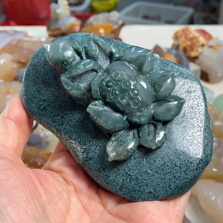 玛瑙/玉髓未镶嵌吊坠(不含链)