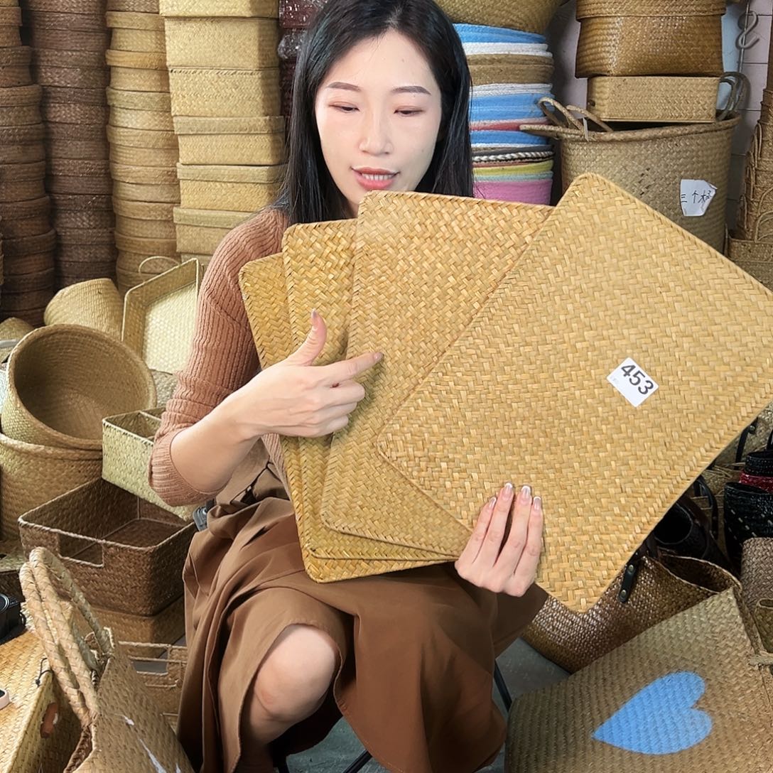 草编草编包/草编收纳盒微瑕疵