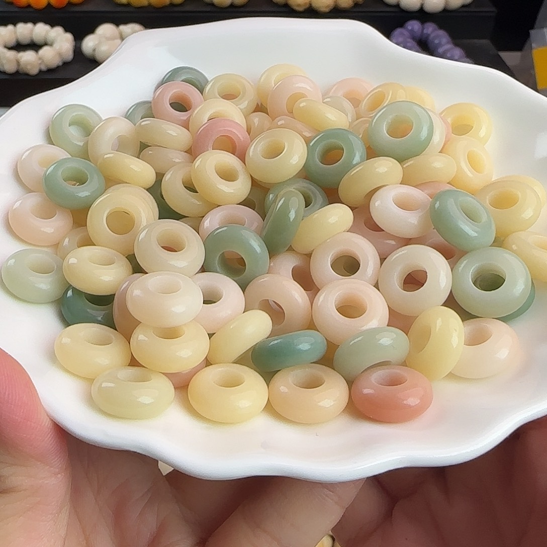 菩提根/象牙果手串卡14玛卡龙甜甜圈100颗