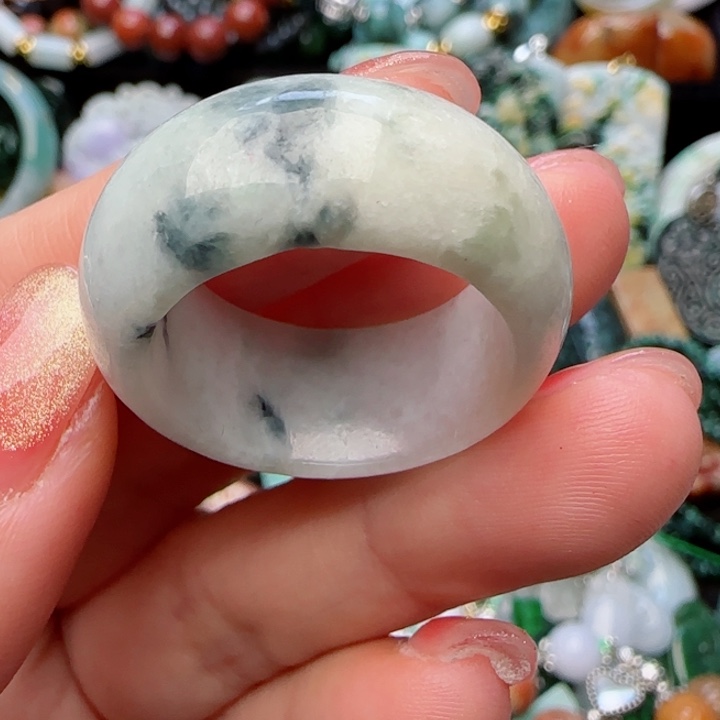 翡翠戒圈未镶嵌天然A货51